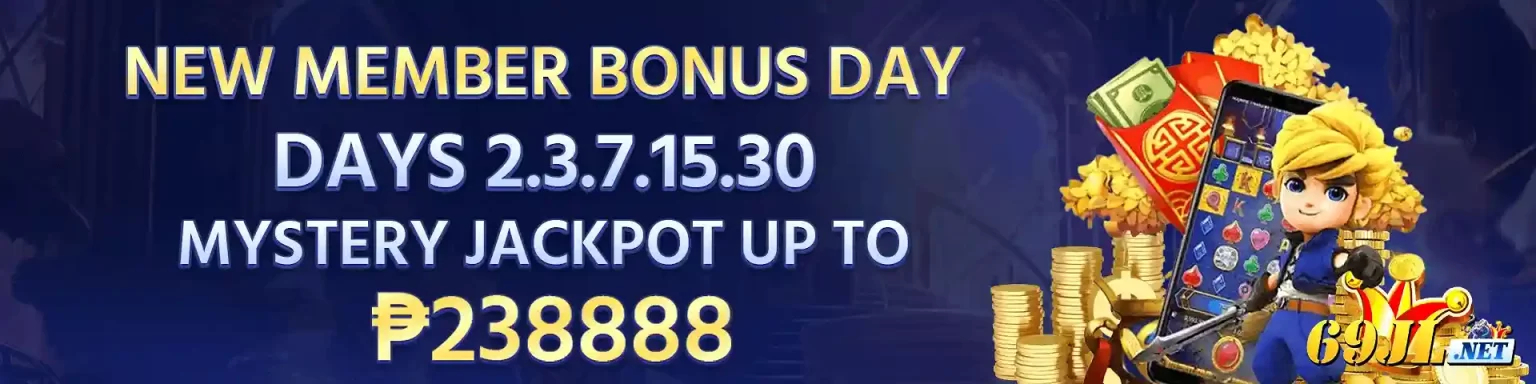 SZ777 new member bonus day promotion banner